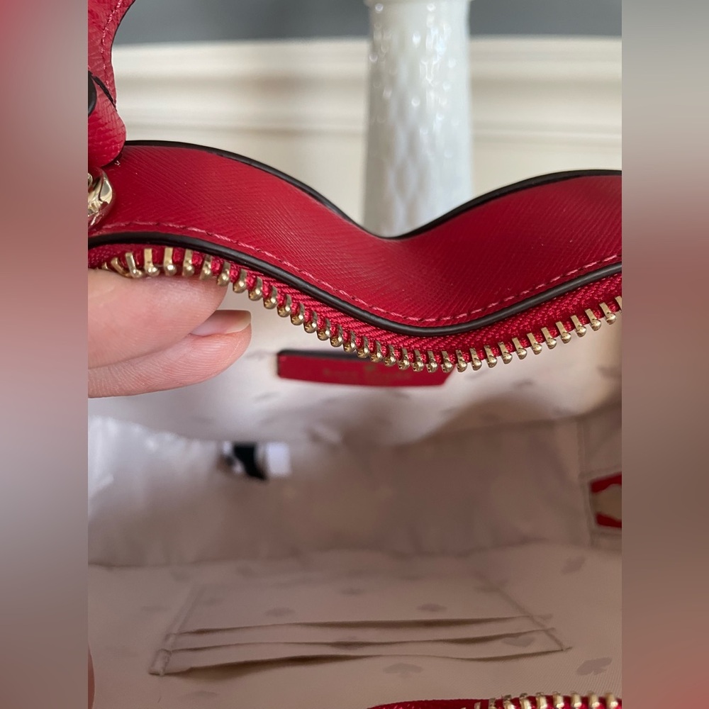 Kate Spade Red Heart-Shaped Bag - Picture 9 of 12